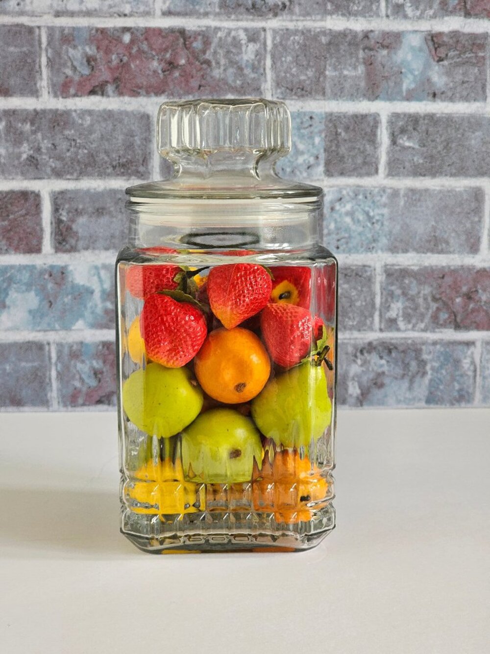 Vintage Cut Glass Apothecary Jar By Koeze, Cut Glass Canister